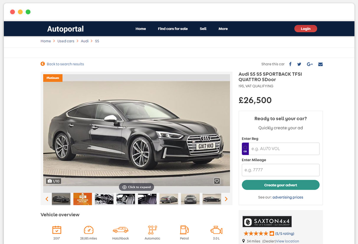 Car buy sell portal