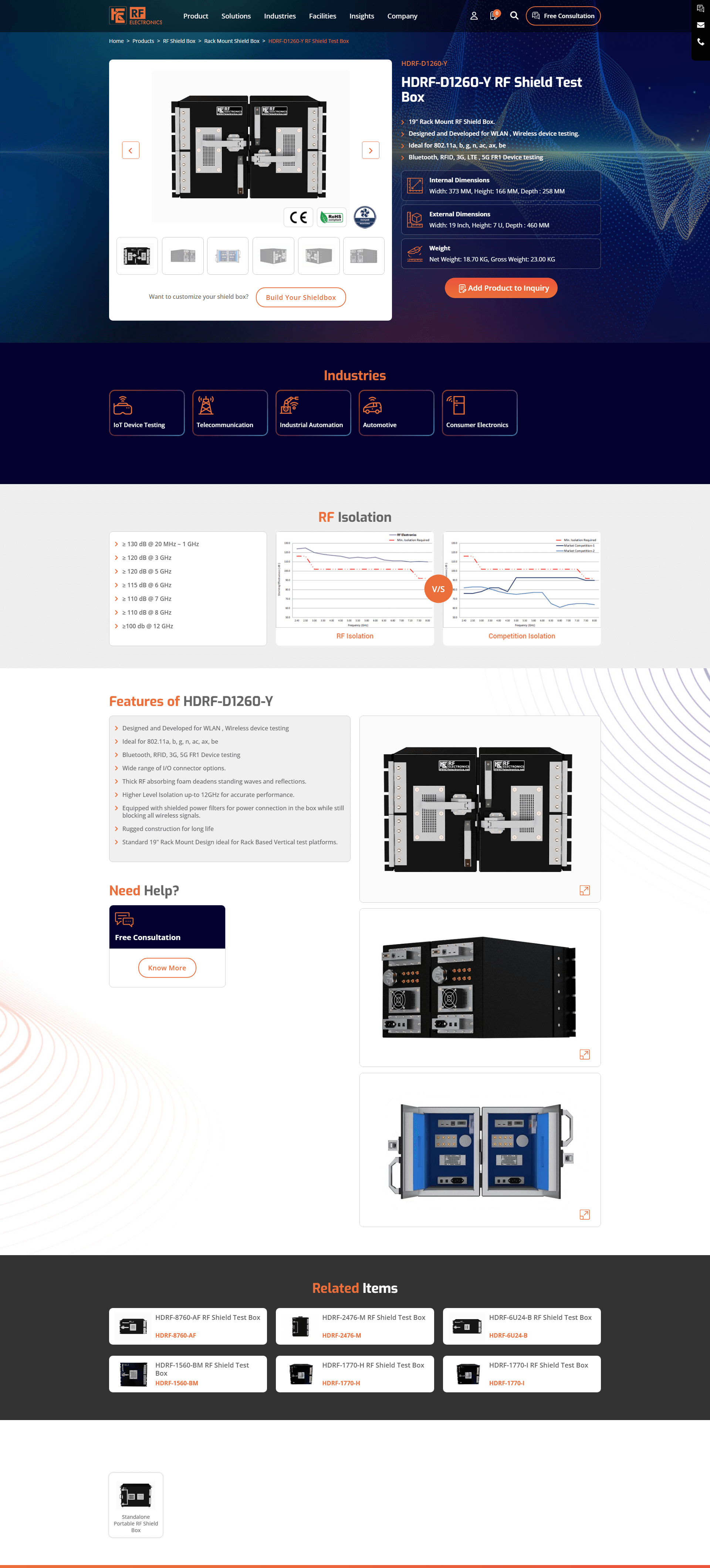 RF Electronics Corporate Website
