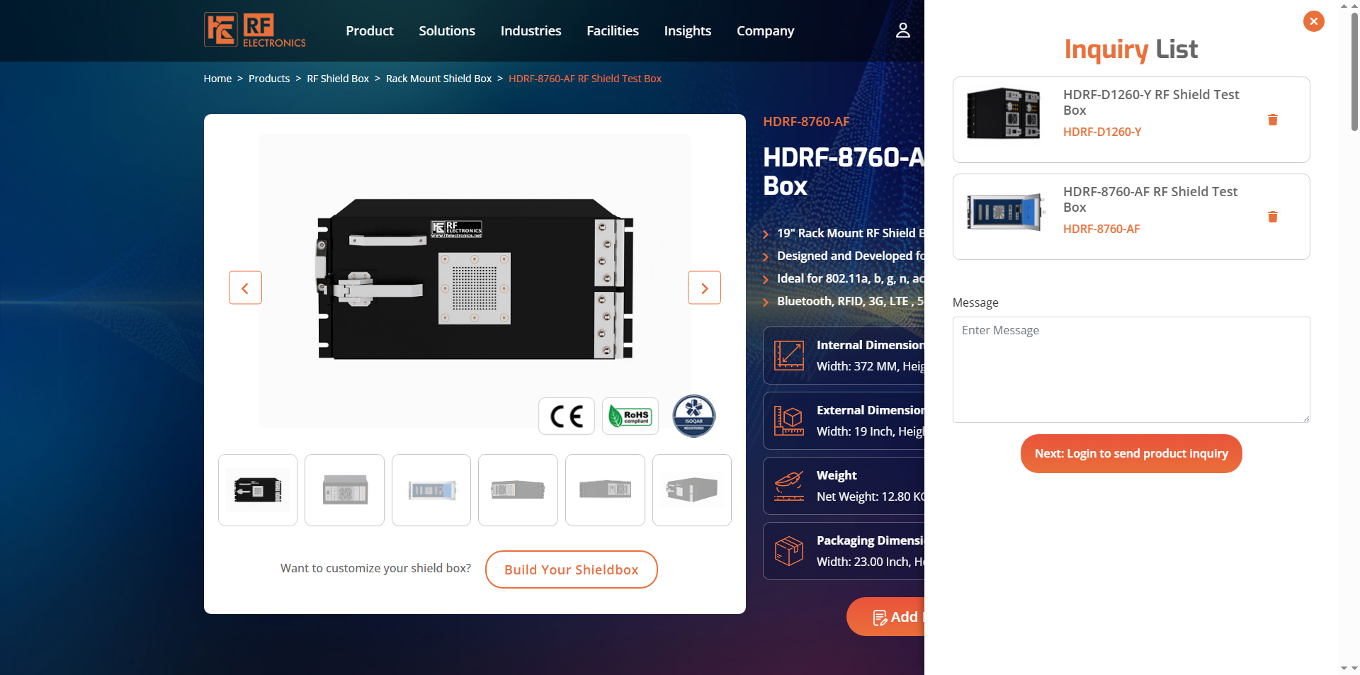 RF Electronics Corporate Website