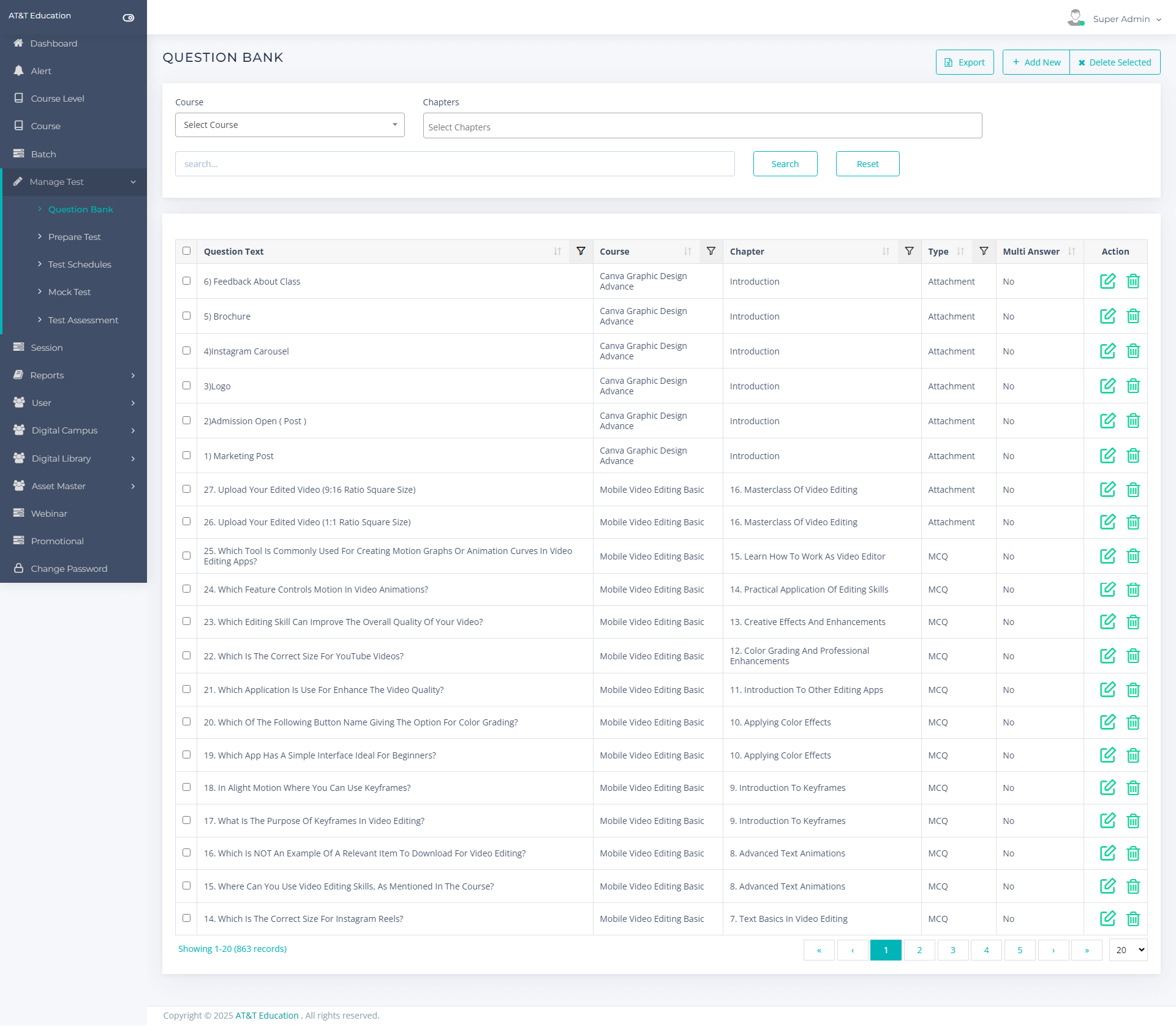 Online Education Portal
