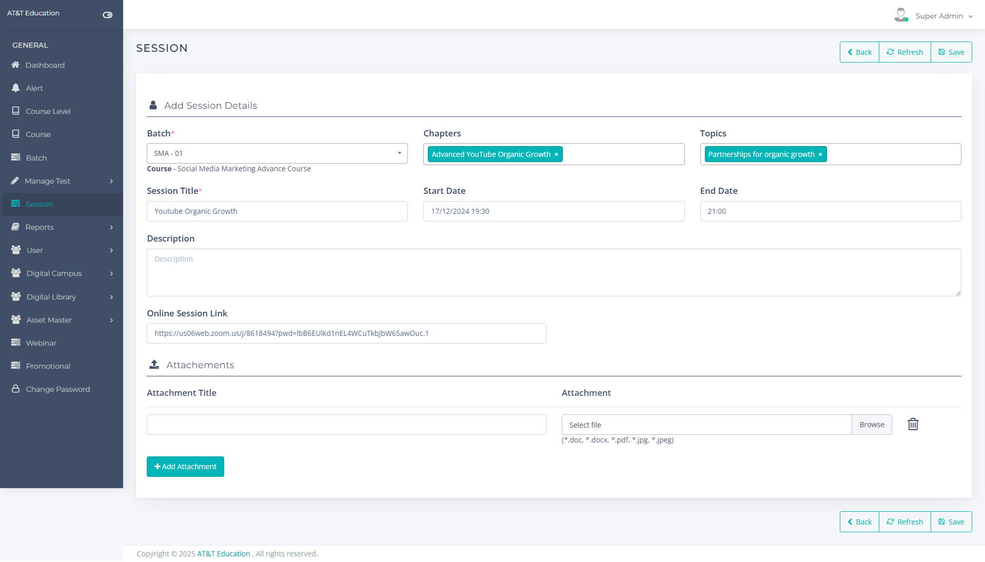 Online Education Portal