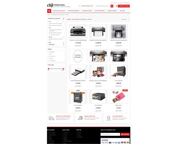 Ecommerce Portal - Photography and Printing consumables