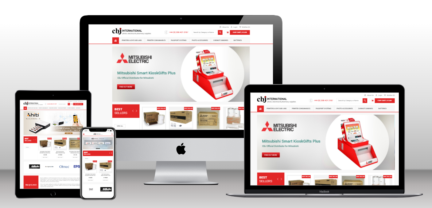 Ecommerce website for Photographic, Pharmacy and Electronics Industry
