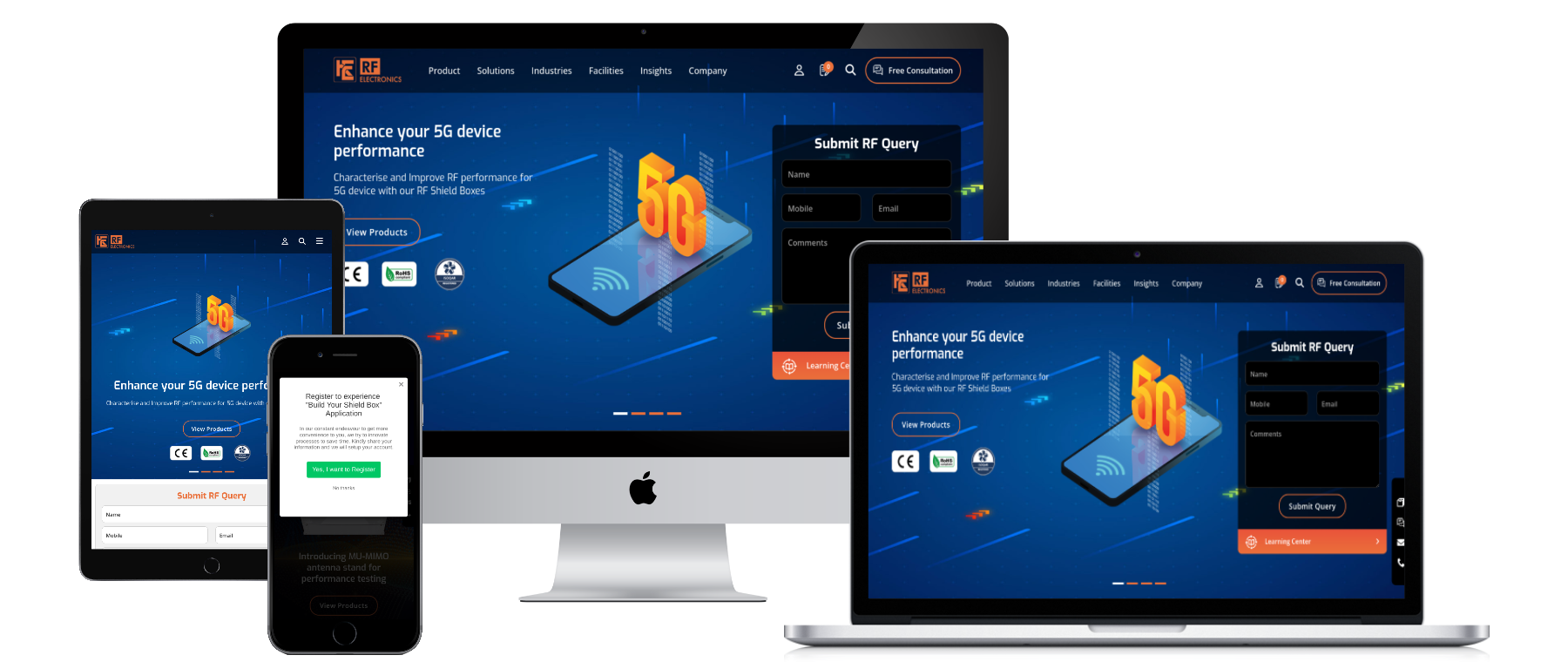 RF Electronics Corporate Website